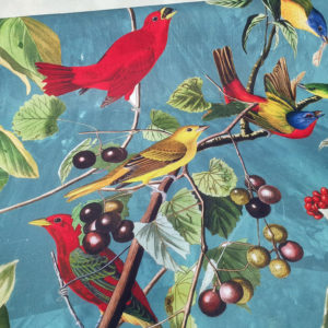 Birds and Berries Teal
