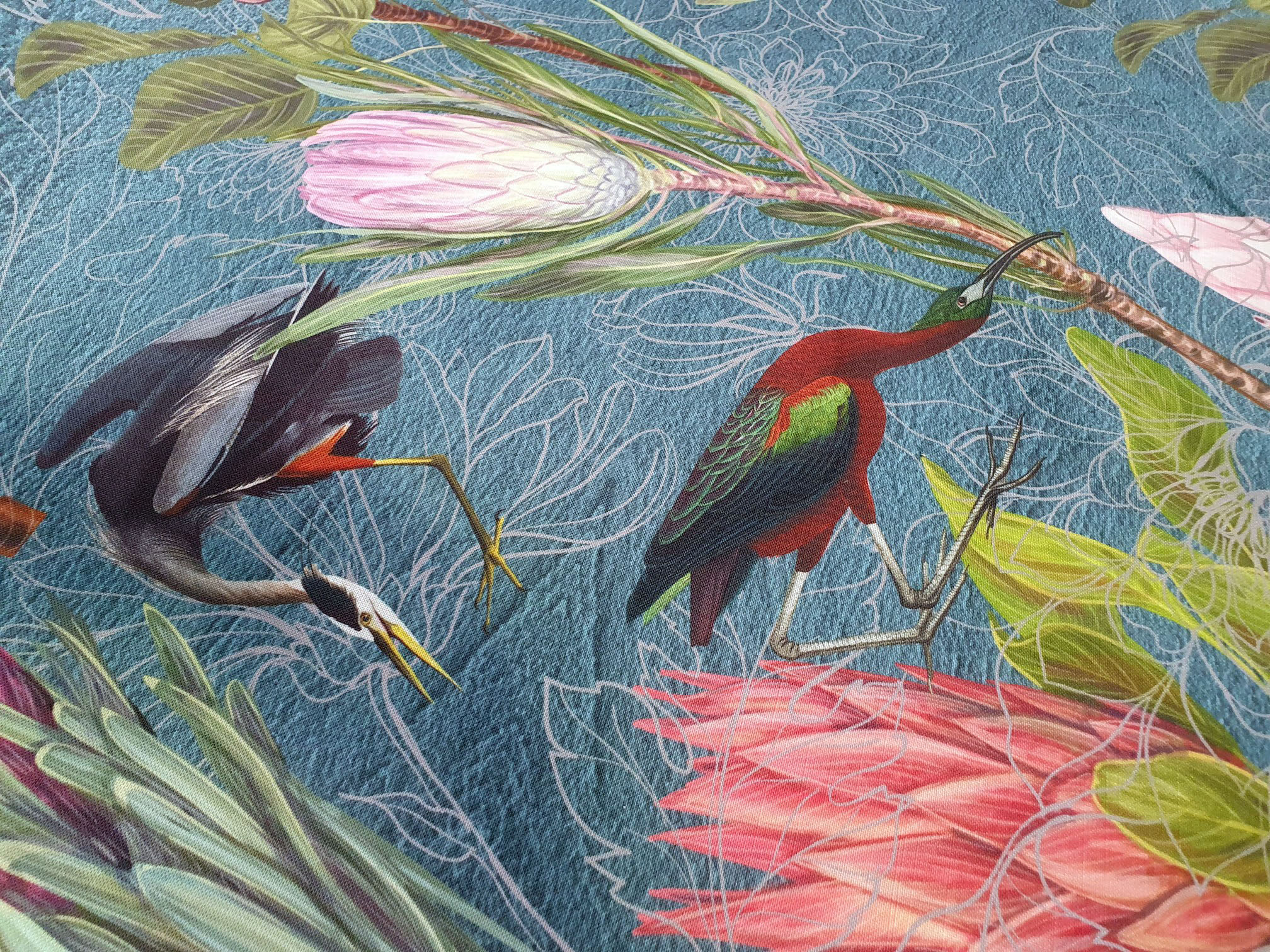 Protea Bird Garden Blue - Image 2
