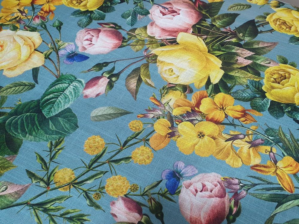 Yellow Teal Roses - Image 3