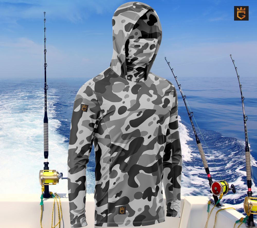 Black & Grey Camo Hoodie - Image 2